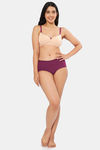 Amante Padded Non Wired Full Coverage T-Shirt Bra - Hazelnut Plum Caspia — thumbnail 5